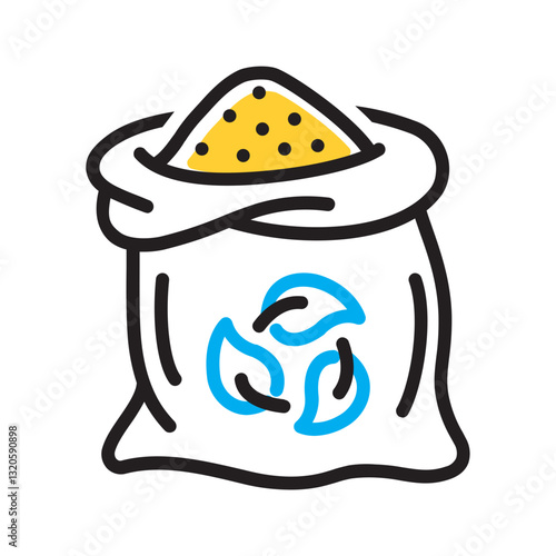 Vector multi color icon for Compost