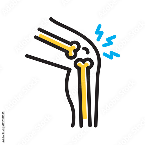 Vector multi color icon for Arthritis