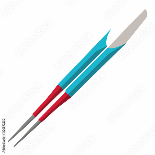 precision tweezers with a fine tip grip