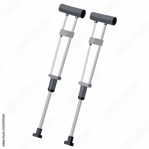 aluminum crutches with adjustable height settings