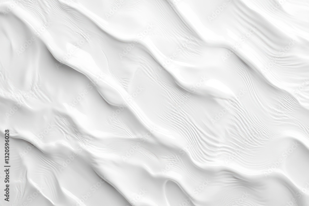 Obraz premium White Abstract Waves Smooth Texture Soft Background Design
