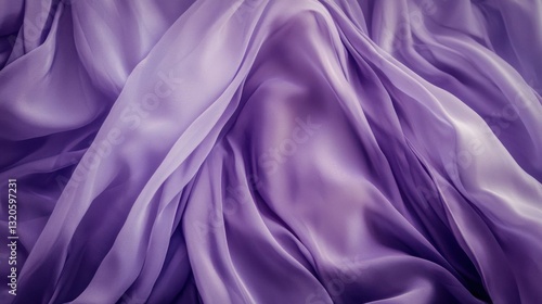 Close-up of soft lavender silk.