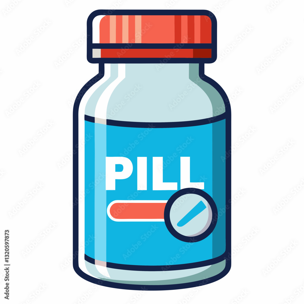 Fototapeta premium bottle of pills
