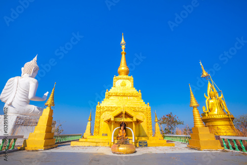 temple at Thum Naka Cave at Bueng Kan province. Travel destination of Thailand, Asia. 