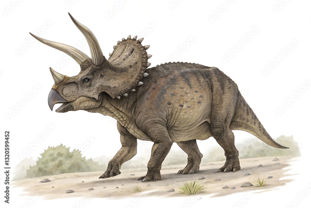 Fototapeta premium Triceratops horridus 3d render