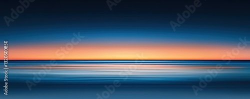 Seascape abstract background concept. A serene view of the ocean at sunset with vibrant colors blending effortlessly.