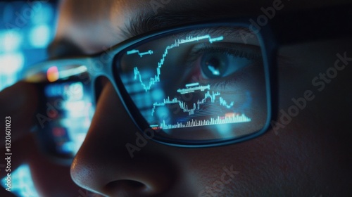Wallpaper Mural Trader analyzing graphs on glasses. Torontodigital.ca