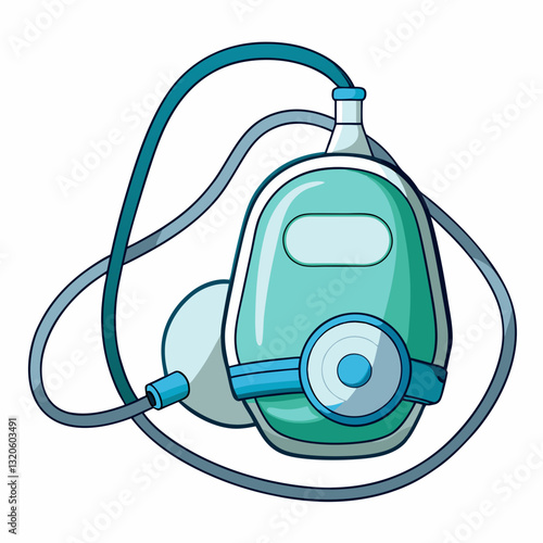 transparent oxygen mask with adjustable straps