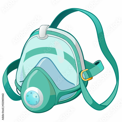 transparent oxygen mask with adjustable straps