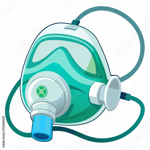 transparent oxygen mask with adjustable straps