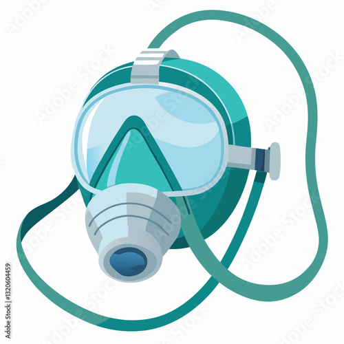 transparent oxygen mask with adjustable straps