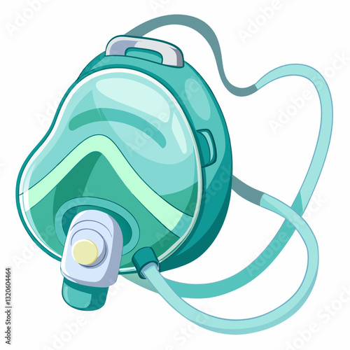transparent oxygen mask with adjustable straps