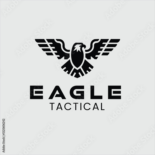  Eagle Tactical Logo Design Vector