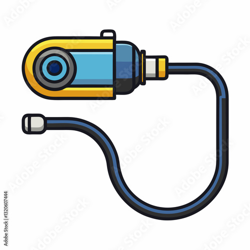endoscope camera with a flexible insertion tube 