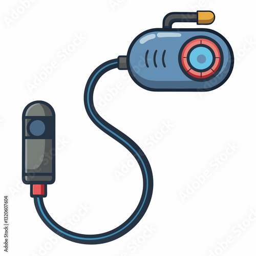 endoscope camera with a flexible insertion tube 