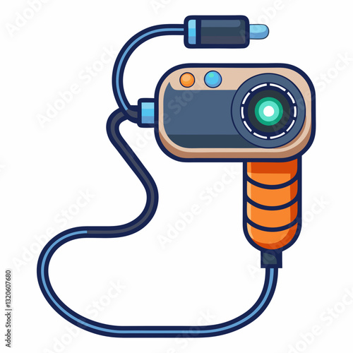 endoscope camera with a flexible insertion tube 