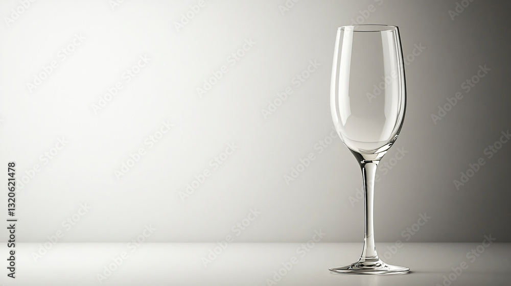 Elegant champagne flute minimalist glassware modern silver aesthetic sophisticated reflective design luxury drinkware sparkling wine celebration fine dining stylish monochrome photography vision clean Elegant champagne flute minimalist glassware modern silver aesthetic sophisticated reflective design luxury drinkware sparkling wine celebration fine dining stylish monochrome photography vision clean