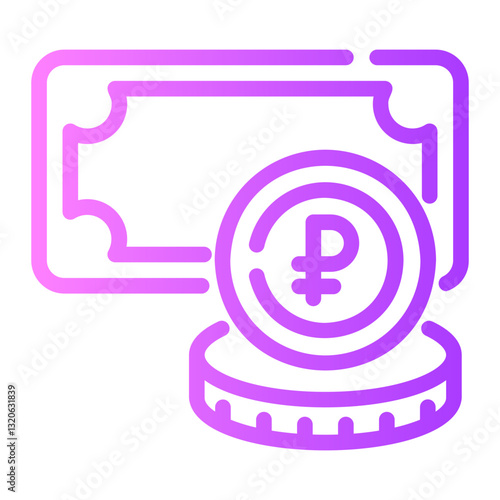 peso Line Gradient Icon