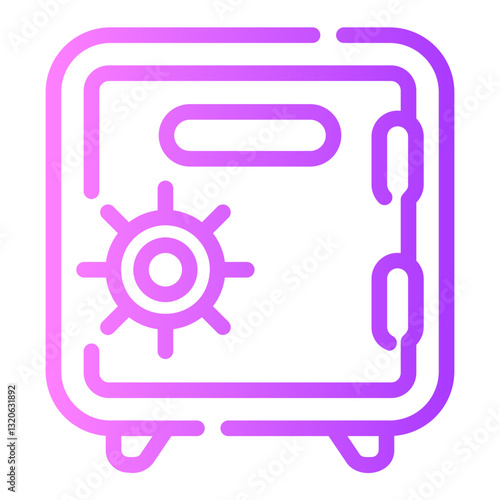 safebox Line Gradient Icon