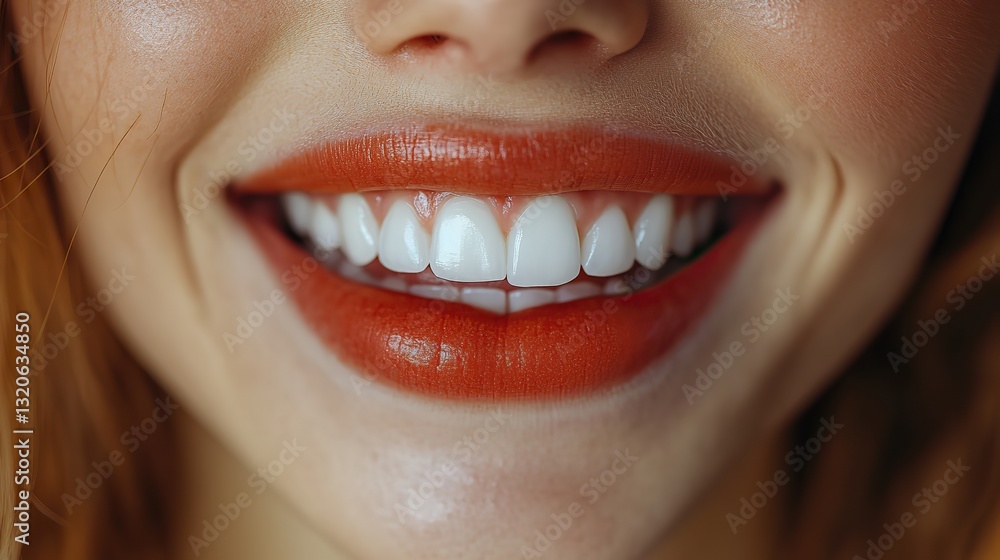 Close-up captures perfect smile with white teeth and lips highlighting oral hygiene, cosmetology and dental care for health and confidence. Close-up captures perfect smile with white teeth and lips highlighting oral hygiene, cosmetology and dental care for health and confidence.