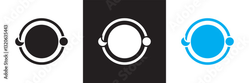 Circadian rhythms icon. Vector illustration. isolated on white and black background. EPS 10