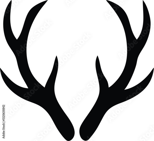 deer head silhouette vector