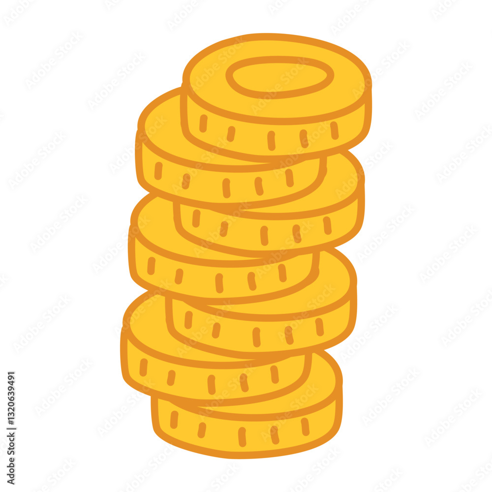 golden coins falling on top of each other icon golden coins falling on top of each other icon