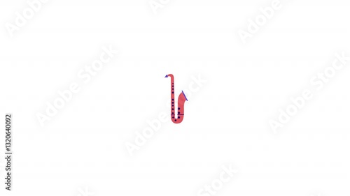 A jazzy saxophone animation, bringing soulful and smooth musical vibes.