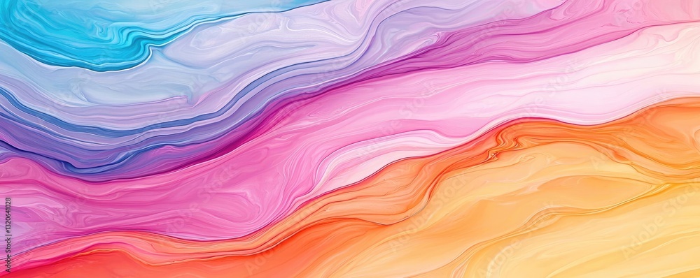 Pastel color illustration abstract background concept. Vibrant abstract waves of color creating a tranquil and fluid visual experience. Pastel color illustration abstract background concept. Vibrant abstract waves of color creating a tranquil and fluid visual experience.