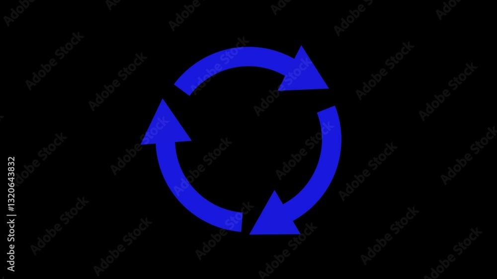 arrow icon Update Symbol. Refresh Sign. looping. 3d render. arrow icon Update Symbol. Refresh Sign. looping. 3d render.