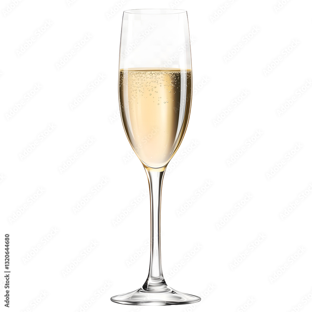Luxurious golden champagne flutes with a smooth metallic finish tall slender shape and soft highlights floating elegantly on a transparent background Luxurious golden champagne flutes with a smooth metallic finish tall slender shape and soft highlights floating elegantly on a transparent background