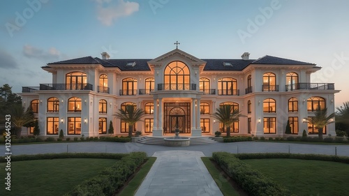 Majestic Beachfront Mansion – A Neo-Classical Luxury Masterpiece