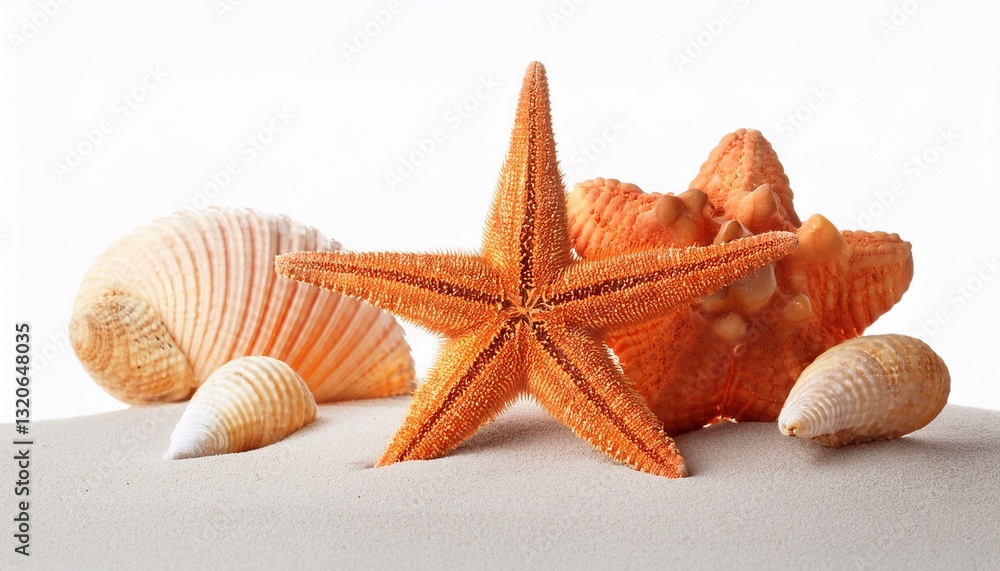 starfish on white background starfish on white background
