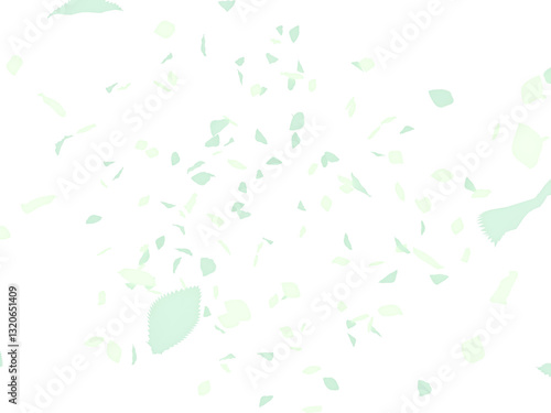 舞う葉っぱ透過背景