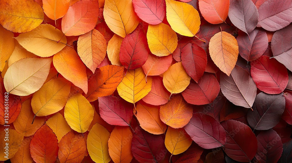 Fallen autumn leaves in shades of orange, red, and yellow create a beautiful, textured natural background perfect for fall. Fallen autumn leaves in shades of orange, red, and yellow create a beautiful, textured natural background perfect for fall.
