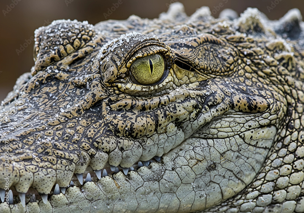 Fototapeta premium Crocodile close-up