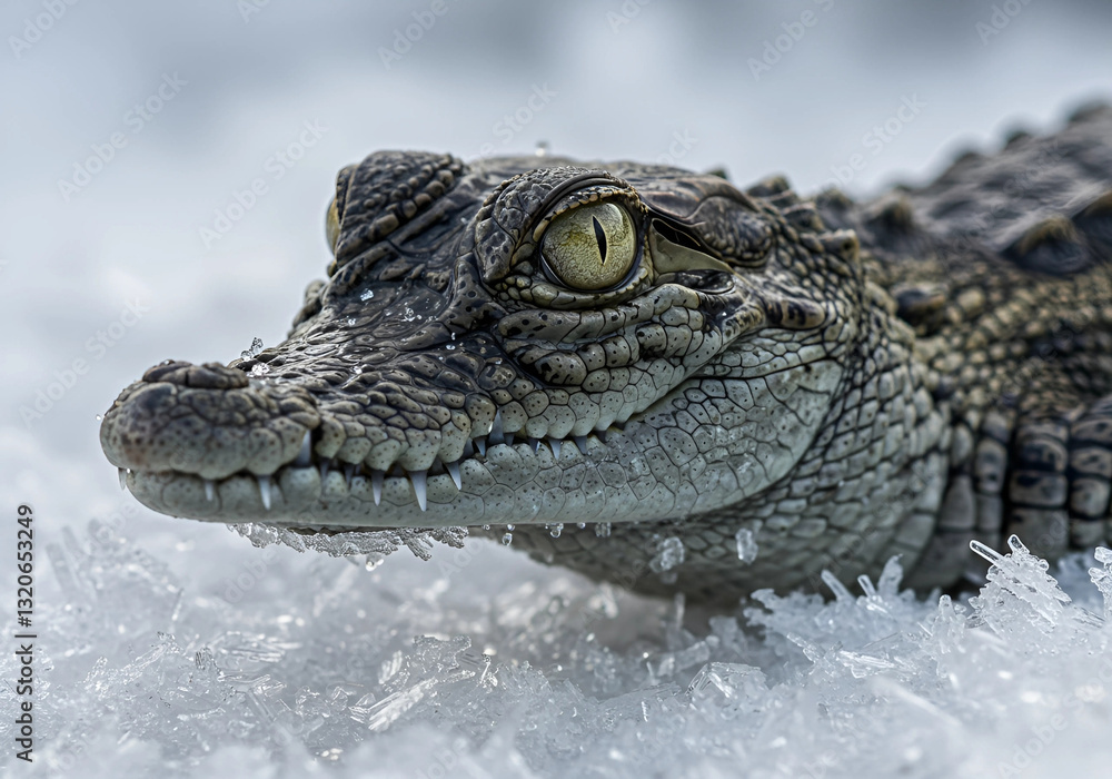 Obraz premium Crocodile Frozen