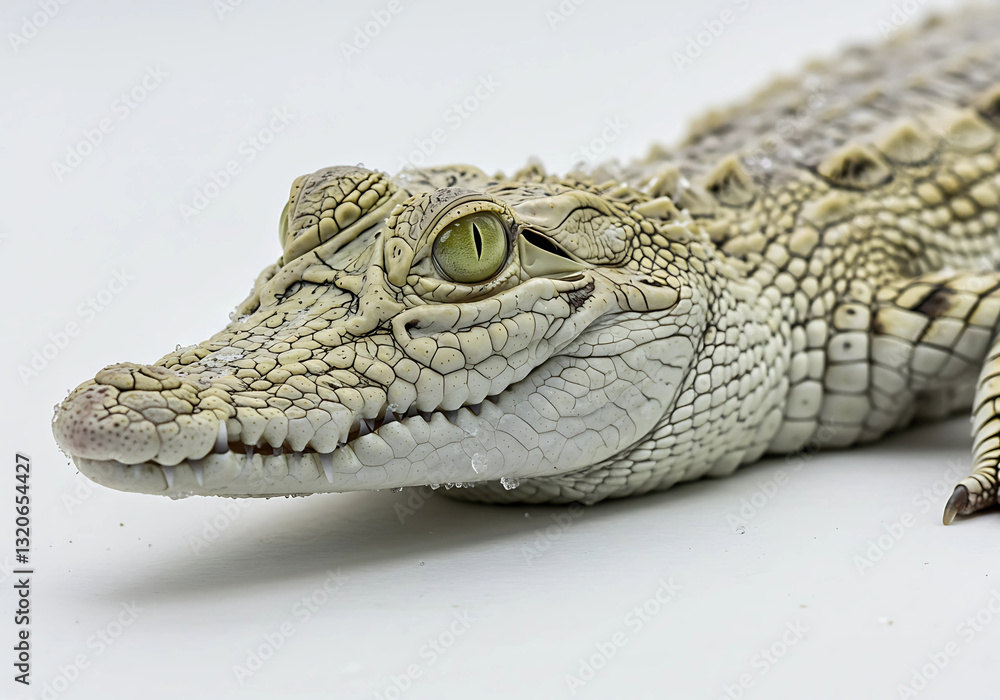 Naklejka premium Crocodile Scale Detail