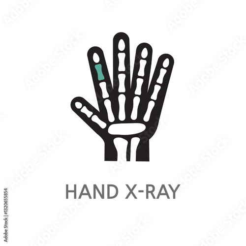 19.HAND X-RAY.X-ray, Hand X-ray, radiology icons. Edible radiation on white background, X-ray, Hand X-ray, radiology linear illustration icons. EPS, PNG, JPG