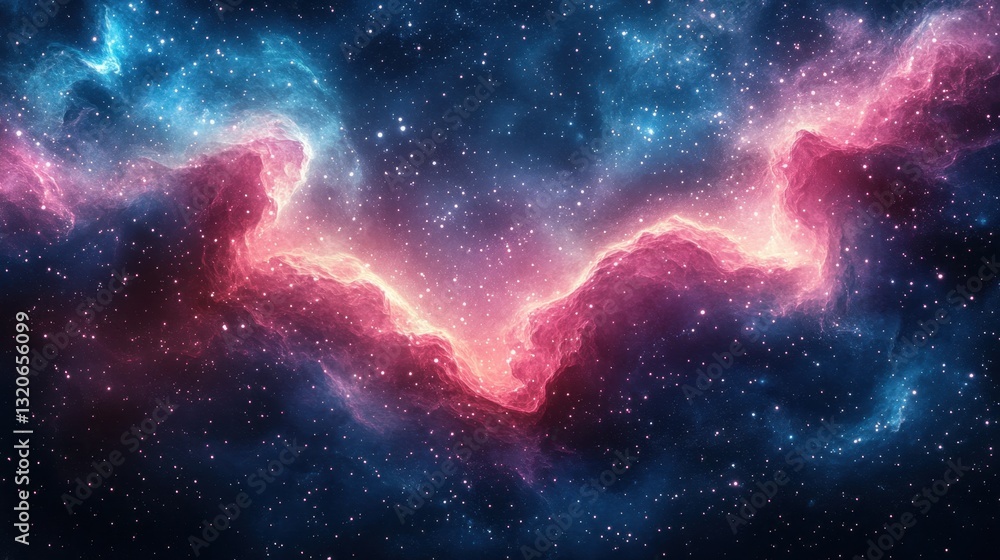 Obraz premium a breathtaking view of a nebula in space. The image showcases vibrant colors and a sense of cosmic wonder.