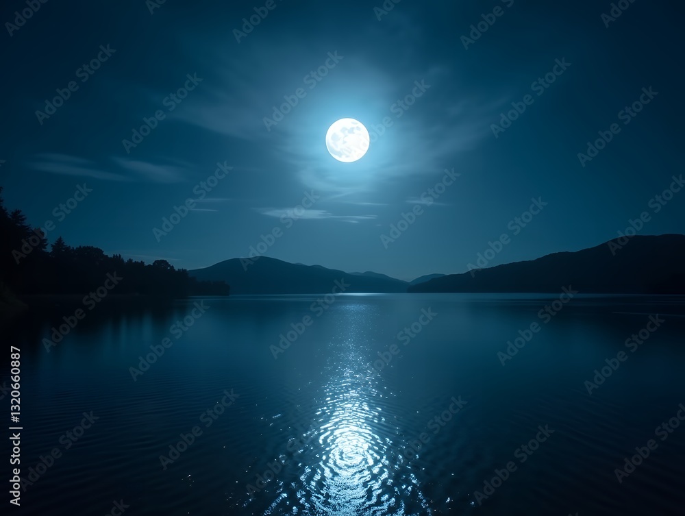 Fototapeta premium moon over the sea