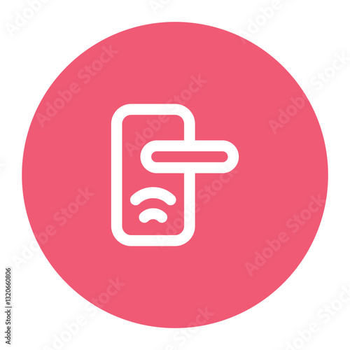 smart door icon for illustration