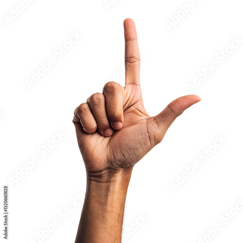 Male Hand Gesture Loser Sign Image