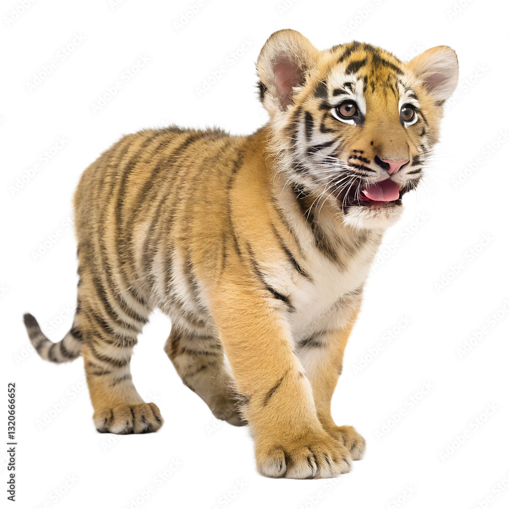 Obraz premium Tiger Cub. PNG.