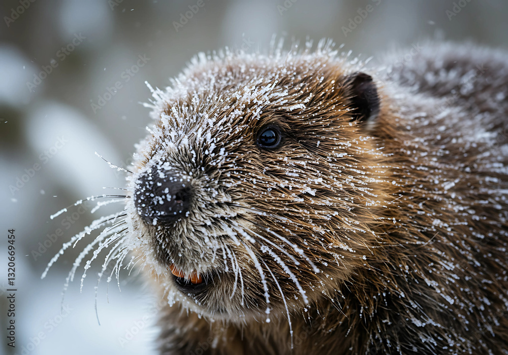 Beaver Profile in Winter Beaver Profile in Winter