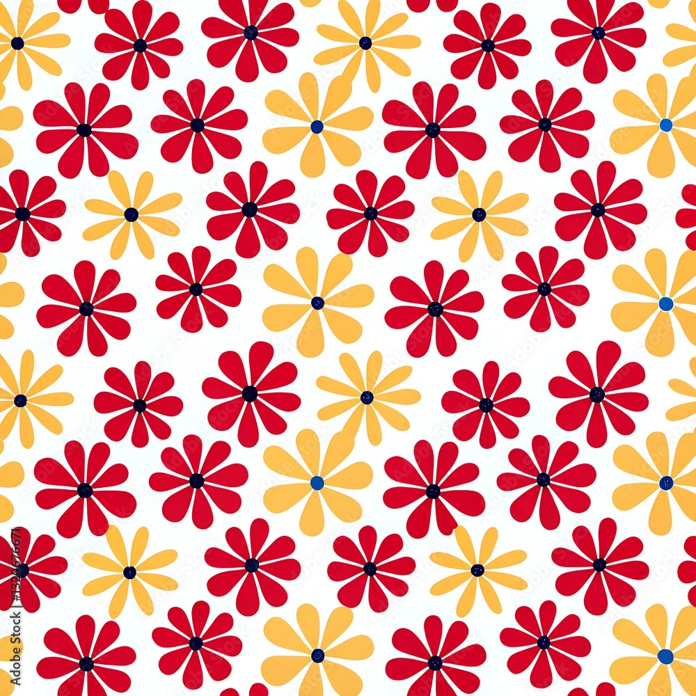 a vibrant and colorful pattern of various flowers a vibrant and colorful pattern of various flowers