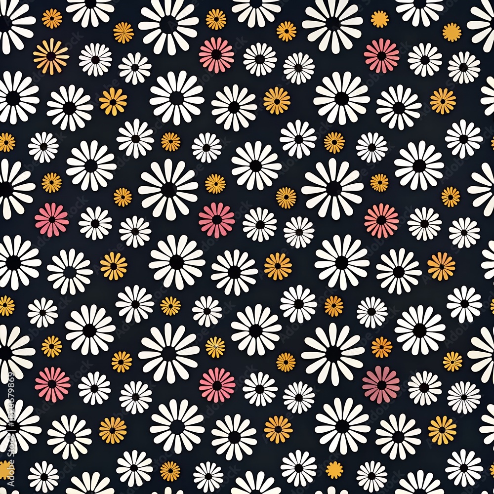 a vibrant and colorful pattern of various flowers a vibrant and colorful pattern of various flowers