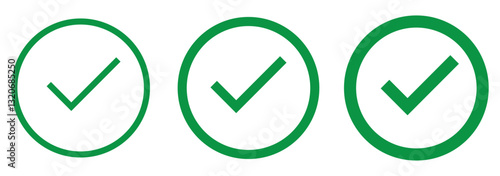 check mark icon, check mark sign vector