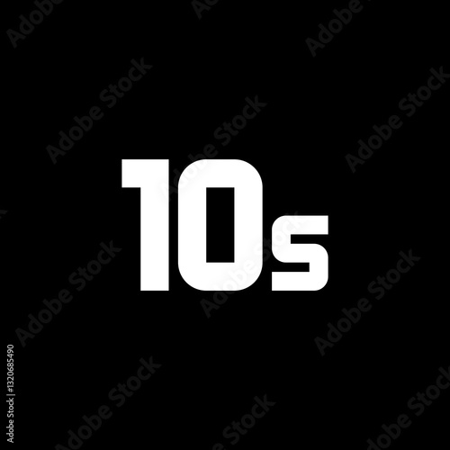 10s Text Symbol
