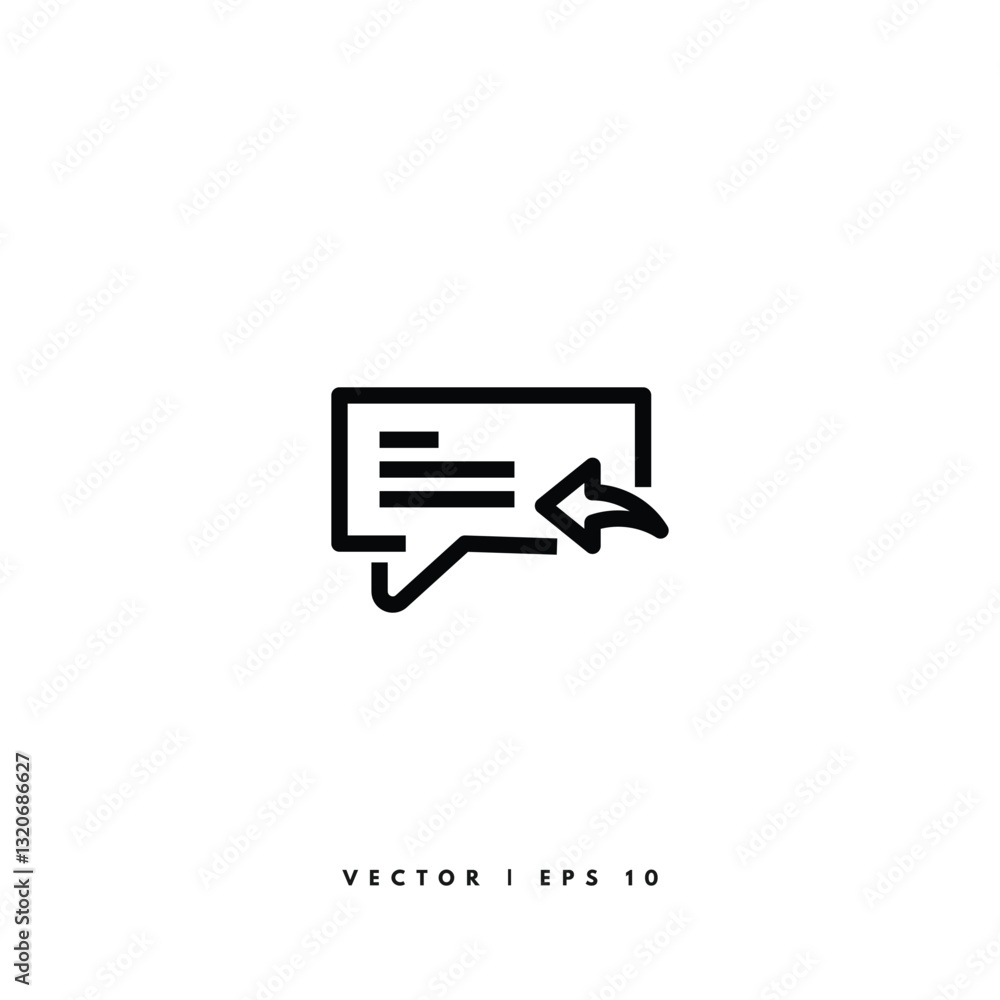 Speech Bubble Icon. Editable Stroke Speech Bubble Icon. Editable Stroke